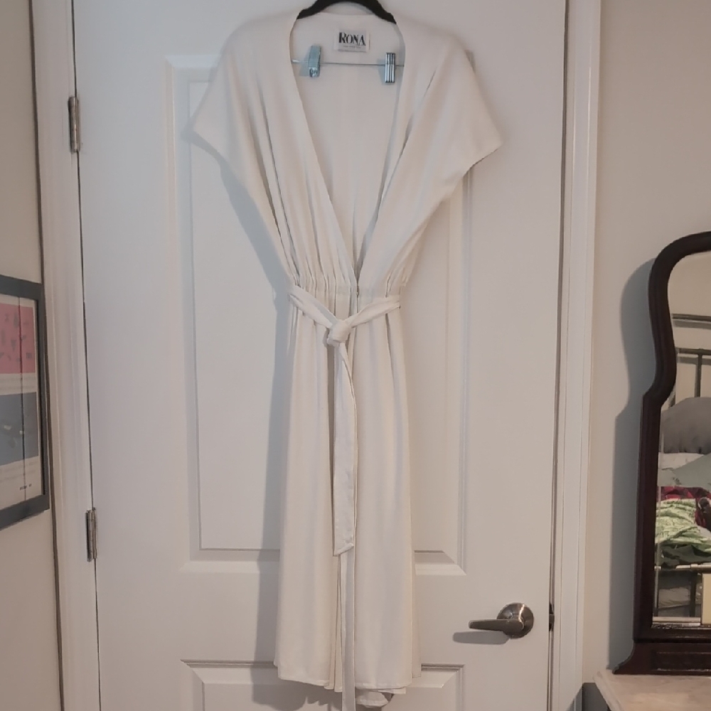 Ivory Disco Dress with Belt